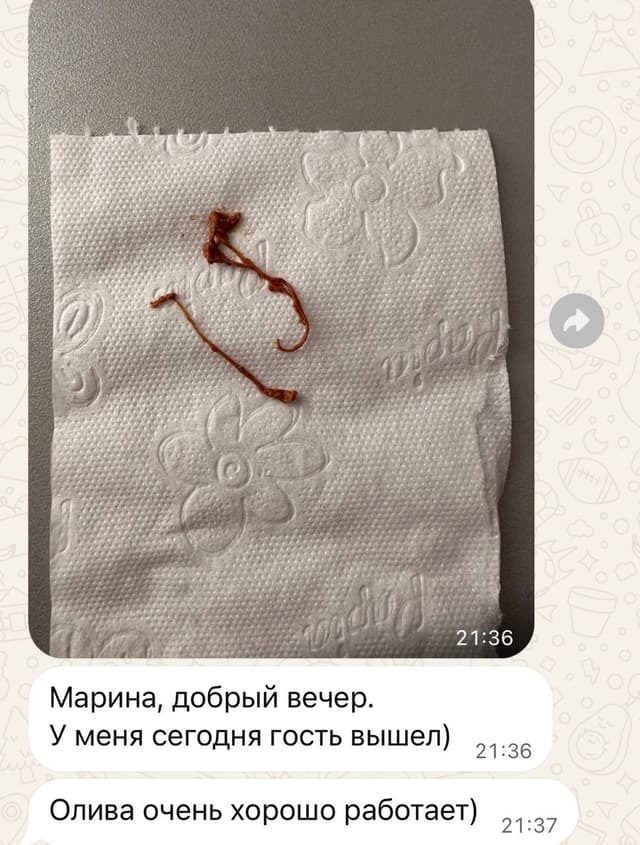 Скриншот отзыва клиента о продукции O’Life